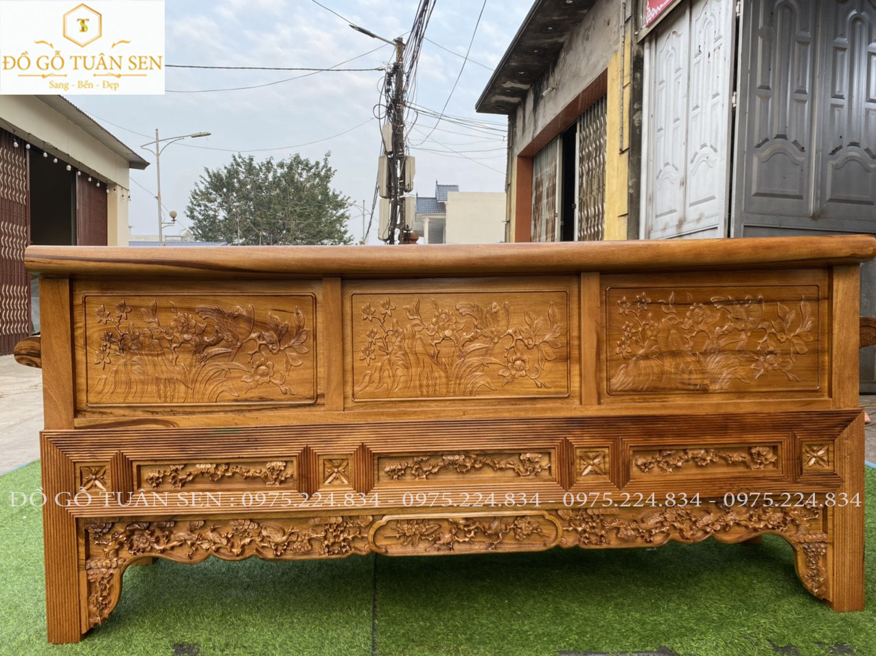 hình ảnh bộ Trường kỷ  gỗ gụ ta quảng bình 